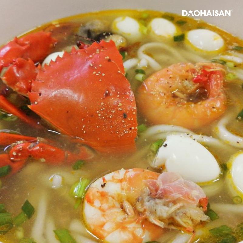 Cac loai hai san tuoi ngon nhu tom muc ca ghe de nau banh canh